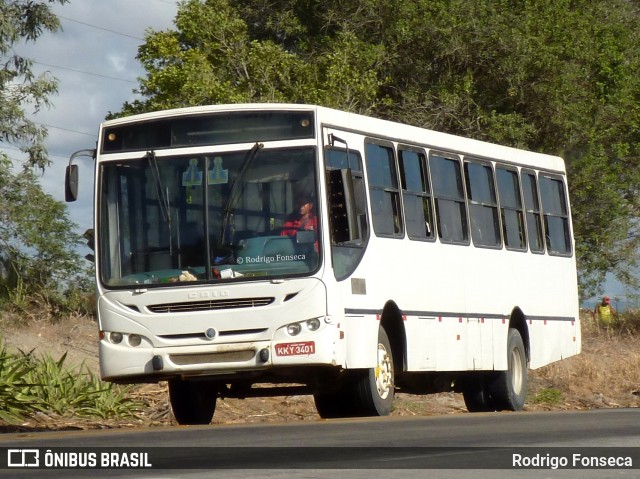 Ônibus Particulares 3401 na cidade de Messias, Alagoas, Brasil, por Rodrigo Fonseca. ID da foto: 6257383.