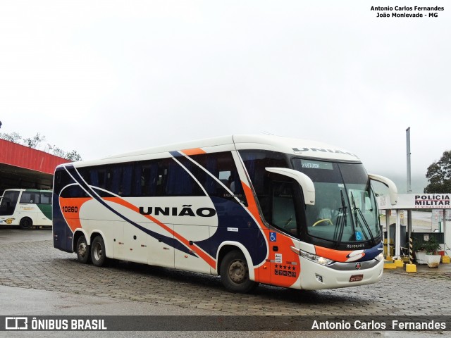 Expresso União 10260 na cidade de João Monlevade, Minas Gerais, Brasil, por Antonio Carlos Fernandes. Número da foto: #6256632.