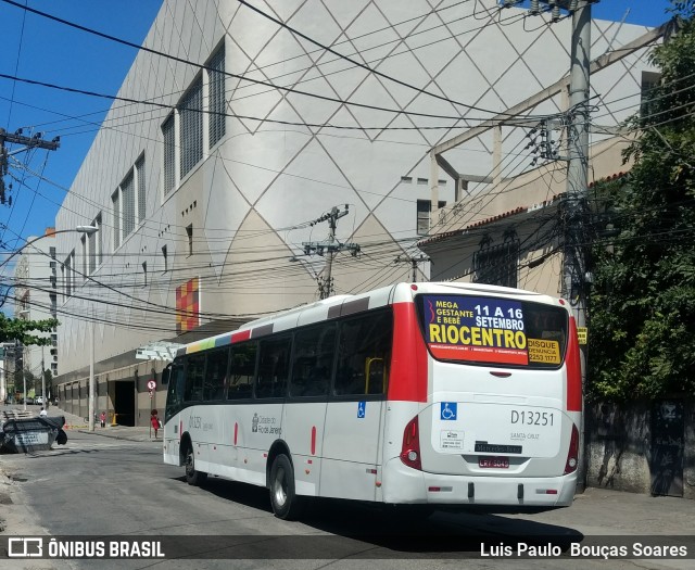 Transportes Barra D13251 na cidade de Rio de Janeiro, Rio de Janeiro, Brasil, por Luis Paulo  Bouças Soares. Número da foto: #6258152.