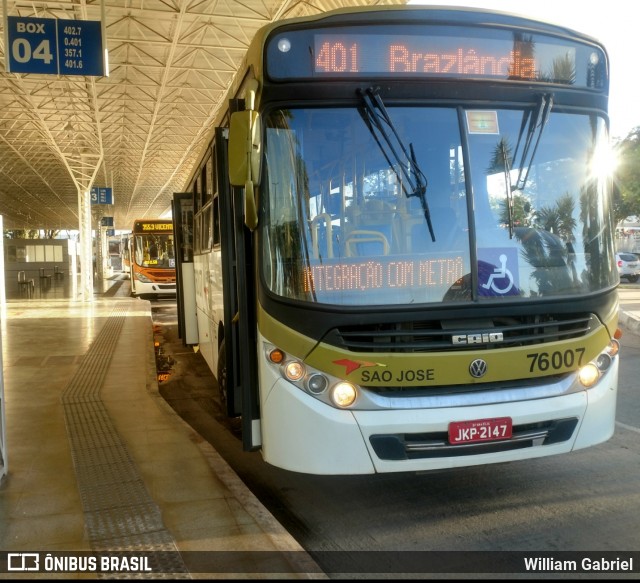 Expresso São José 76007 na cidade de Taguatinga, Distrito Federal, Brasil, por William Gabriel. Número da foto: #6273741.