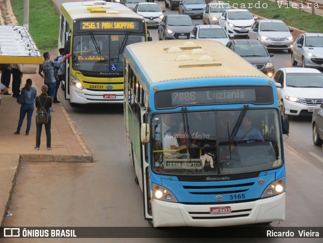 CT Expresso 3165 na cidade de Santa Maria, Distrito Federal, Brasil, por Ricardo Vieira. Número da foto: #6273628.