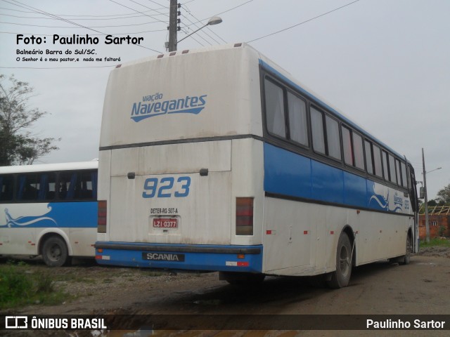 Viação Nossa Senhora dos Navegantes 923 na cidade de Balneário Barra do Sul, Santa Catarina, Brasil, por Paulinho Sartor. Número da foto: #6277005.