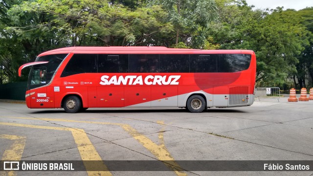 Viação Santa Cruz 209140 na cidade de São Paulo, São Paulo, Brasil, por Fábio Santos. ID da foto: 6276329.