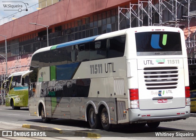 UTIL - União Transporte Interestadual de Luxo 11511 na cidade de Rio de Janeiro, Rio de Janeiro, Brasil, por Whitiney Siqueira. ID da foto: 6277142.