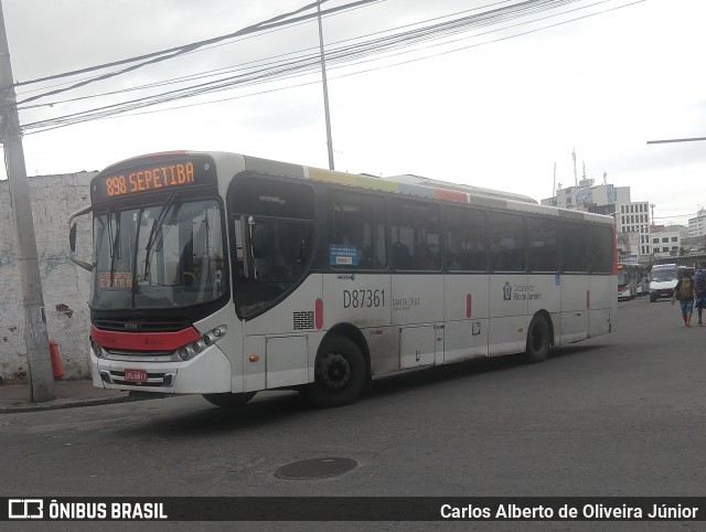 Expresso Pégaso D87361 na cidade de Rio de Janeiro, Rio de Janeiro, Brasil, por Carlos Alberto de Oliveira Júnior. ID da foto: 6279025.