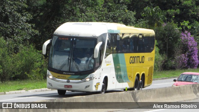 Empresa Gontijo de Transportes 18745 na cidade de Roseira, São Paulo, Brasil, por Alex Ramos Ribeiro. ID da foto: 6281548.