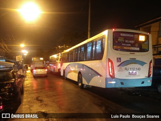 Auto Viação Vera Cruz - Belford Roxo RJ 112.140 na cidade de Rio de Janeiro, Rio de Janeiro, Brasil, por Luis Paulo  Bouças Soares. Número da foto: #6280006.