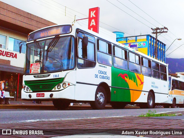Viação Piracicabana Cubatão 1164 na cidade de Cubatão, São Paulo, Brasil, por Adam Xavier Rodrigues Lima. Número da foto: #6281661.
