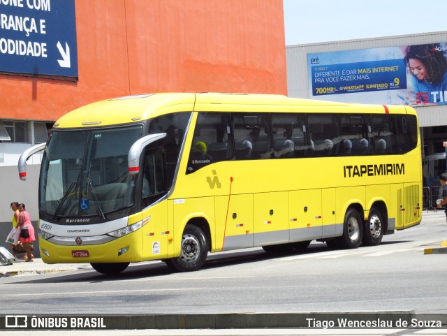 Viação Itapemirim 60809 na cidade de Rio de Janeiro, Rio de Janeiro, Brasil, por Tiago Wenceslau de Souza. ID da foto: 6280262.