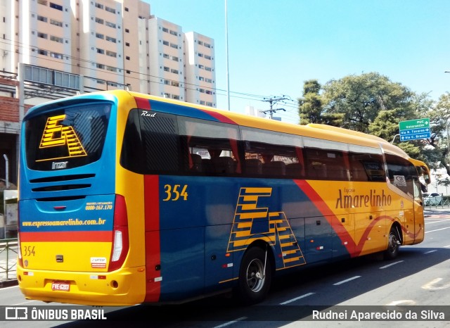 Expresso Amarelinho 354 na cidade de Sorocaba, São Paulo, Brasil, por Rudnei Aparecido da Silva. ID da foto: 6280352.