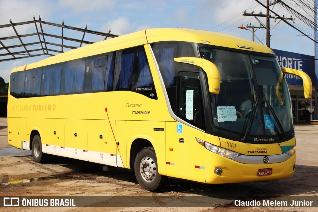 Viação Itapemirim 3001 na cidade de Ananindeua, Pará, Brasil, por Claudio Melem Junior . ID da foto: 6281421.