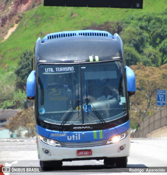 UTIL - União Transporte Interestadual de Luxo 9724 na cidade de Aparecida, São Paulo, Brasil, por Rodrigo  Aparecido. ID da foto: 6283949.