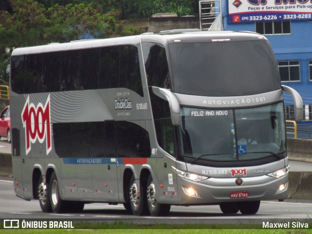Auto Viação 1001 RJ 108.683 na cidade de Barra Mansa, Rio de Janeiro, Brasil, por Maxwel Silva. Número da foto: #6283614.