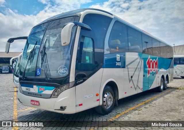 Auto Viação 1001 3403 na cidade de Rio de Janeiro, Rio de Janeiro, Brasil, por Michael Souza. ID da foto: 6283206.