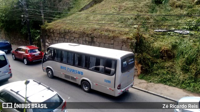 BHS Turismo de Rio 5290 na cidade de Petrópolis, Rio de Janeiro, Brasil, por Zé Ricardo Reis. ID da foto: 6283847.