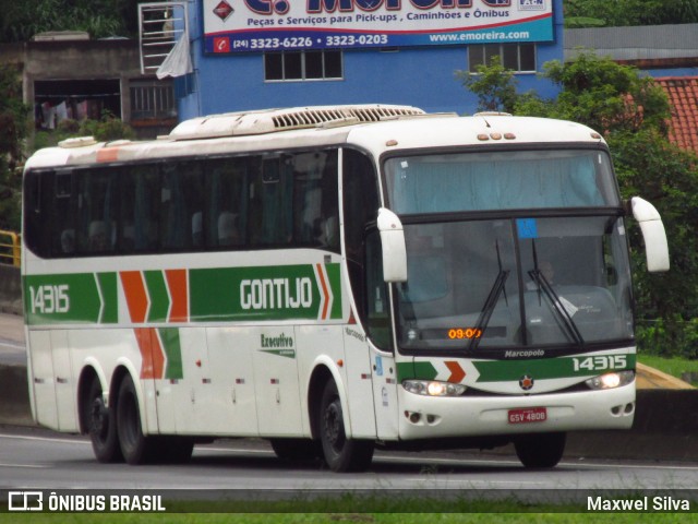 Empresa Gontijo de Transportes 14315 na cidade de Barra Mansa, Rio de Janeiro, Brasil, por Maxwel Silva. ID da foto: 6283607.