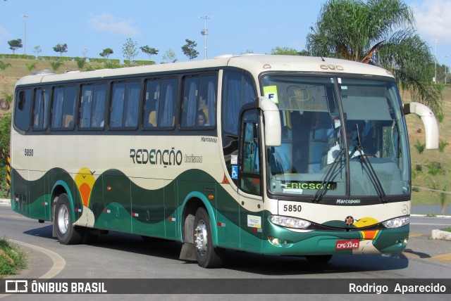 Redenção Turismo 5850 na cidade de Aparecida, São Paulo, Brasil, por Rodrigo  Aparecido. Número da foto: #6283935.