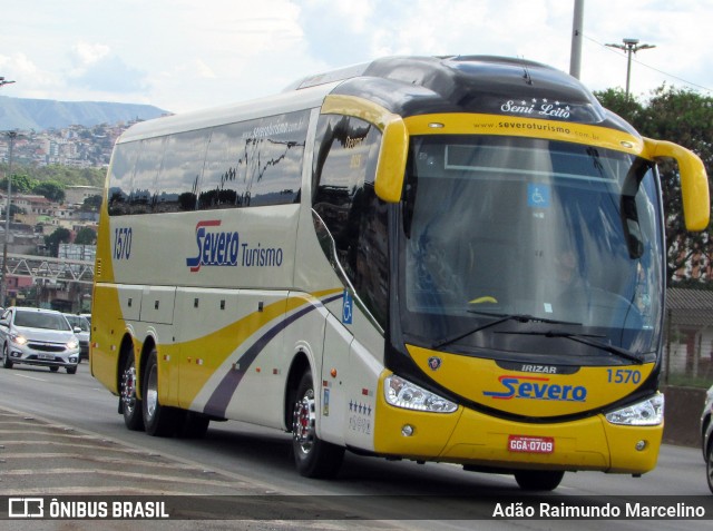 Severo Turismo 1570 na cidade de Belo Horizonte, Minas Gerais, Brasil, por Adão Raimundo Marcelino. ID da foto: 6285920.