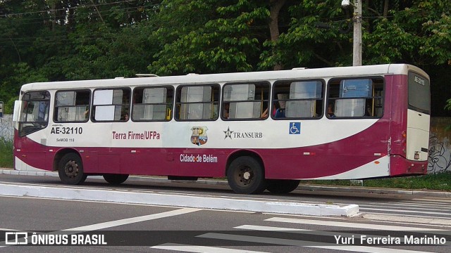 Transurb AE-32110 na cidade de Belém, Pará, Brasil, por Yuri Ferreira Marinho. ID da foto: 6284372.