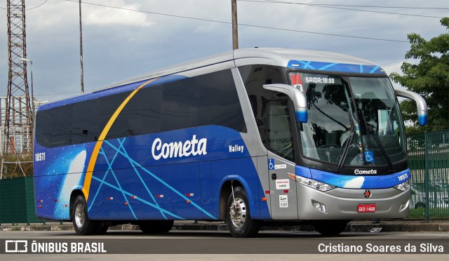 Viação Cometa 18511 na cidade de São Paulo, São Paulo, Brasil, por Cristiano Soares da Silva. ID da foto: 6285753.