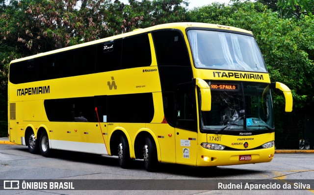 Viação Itapemirim 17401 na cidade de São Paulo, São Paulo, Brasil, por Rudnei Aparecido da Silva. ID da foto: 6284677.