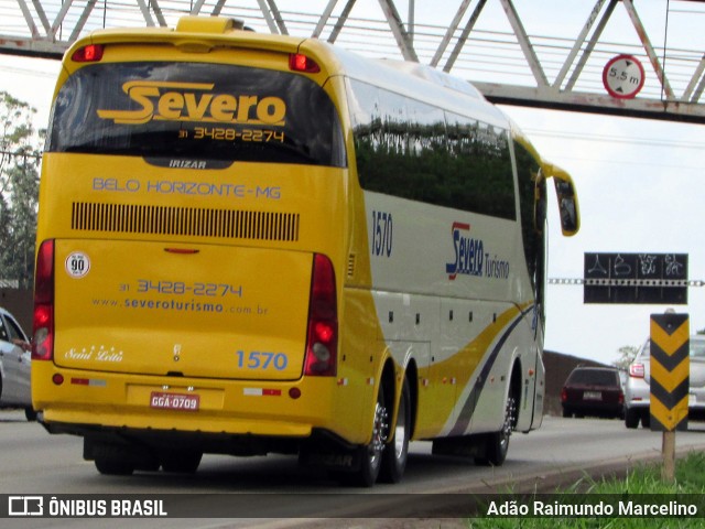 Severo Turismo 1570 na cidade de Belo Horizonte, Minas Gerais, Brasil, por Adão Raimundo Marcelino. ID da foto: 6285956.