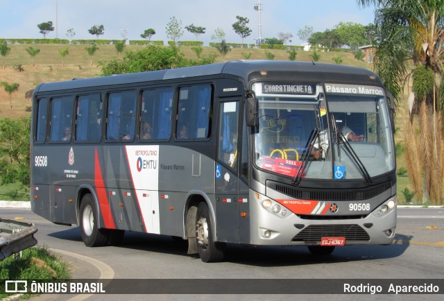 Empresa de Ônibus Pássaro Marron 90508 na cidade de Aparecida, São Paulo, Brasil, por Rodrigo  Aparecido. ID da foto: 6285649.