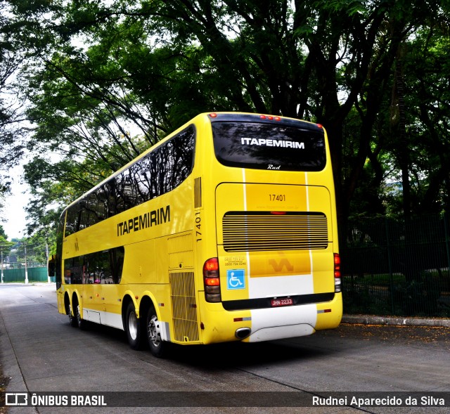 Viação Itapemirim 17401 na cidade de São Paulo, São Paulo, Brasil, por Rudnei Aparecido da Silva. ID da foto: 6284676.