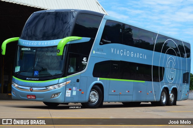 Viação Garcia 16174 na cidade de Maringá, Paraná, Brasil, por José Melo. ID da foto: 6288476.