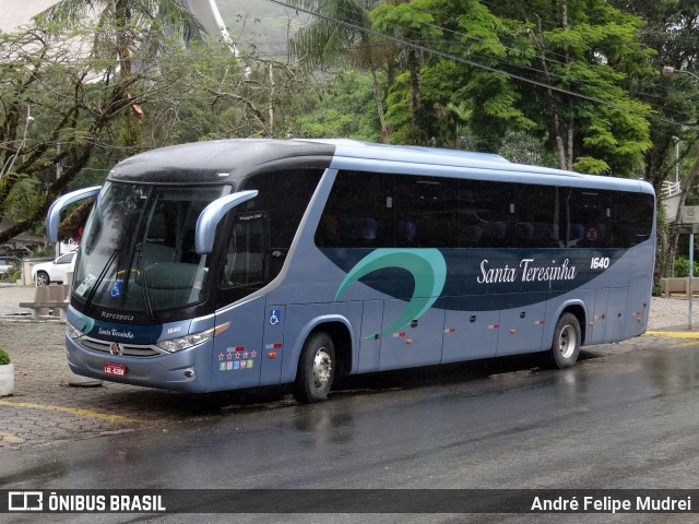 Santa Teresinha Transporte e Turismo - Brusquetur 1640 na cidade de Nova Trento, Santa Catarina, Brasil, por André Felipe Mudrei. ID da foto: 6287313.