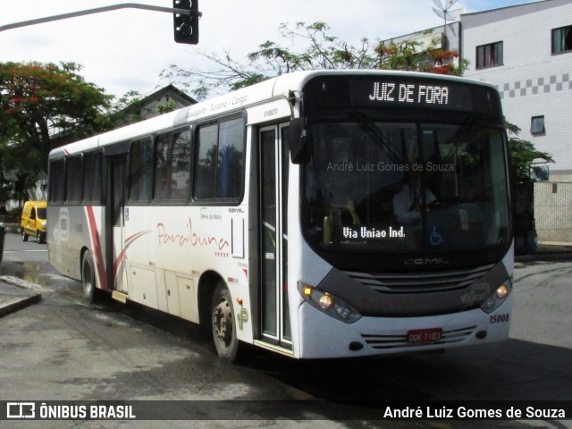 Paraibuna Transportes 15008 na cidade de Juiz de Fora, Minas Gerais, Brasil, por André Luiz Gomes de Souza. Número da foto: #6287460.