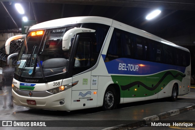 Bel-Tour Transportes e Turismo 358 na cidade de São Paulo, São Paulo, Brasil, por Matheus Henrique. ID da foto: 6287766.