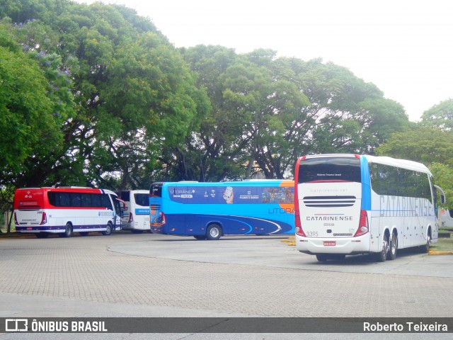 Auto Viação Catarinense 3395 na cidade de São Paulo, São Paulo, Brasil, por Roberto Teixeira. ID da foto: 6288141.