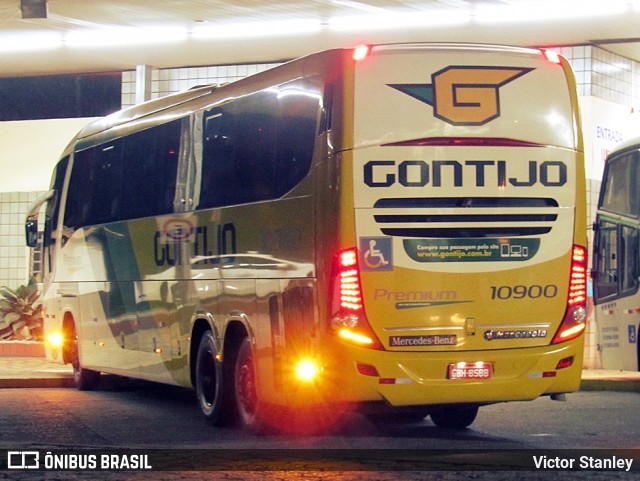 Empresa Gontijo de Transportes 10900 na cidade de João Monlevade, Minas Gerais, Brasil, por Victor Stanley. ID da foto: 6286770.