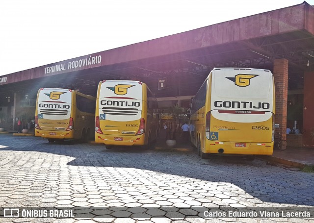 Empresa Gontijo de Transportes 12605 na cidade de Coronel Fabriciano, Minas Gerais, Brasil, por Carlos Eduardo Viana Lacerda. ID da foto: 6286697.