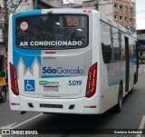 Viação Galo Branco 5.019 na cidade de São Gonçalo, Rio de Janeiro, Brasil, por Gustavo Ambrósio. Número da foto: #:id.