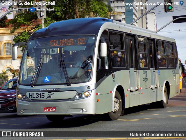 Auto Viação Redentor HL315 na cidade de Curitiba, Paraná, Brasil, por Gabriel Giacomin de Lima. Número da foto: #6289840.