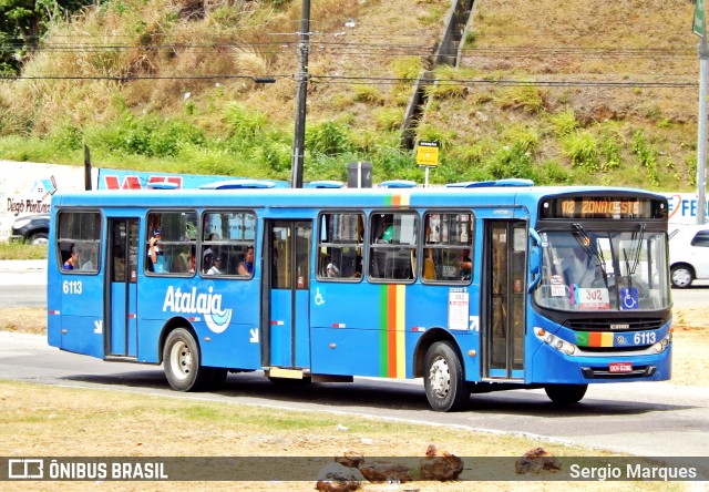 Viação Atalaia Transportes 6113 na cidade de Aracaju, Sergipe, Brasil, por Sergio Marques . ID da foto: 6289393.