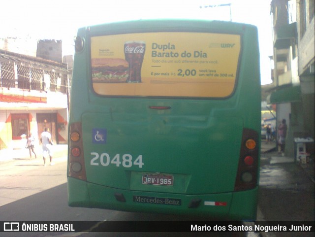 OT Trans - Ótima Salvador Transportes 20484 na cidade de Salvador, Bahia, Brasil, por Mario dos Santos Nogueira Junior. ID da foto: 6289037.