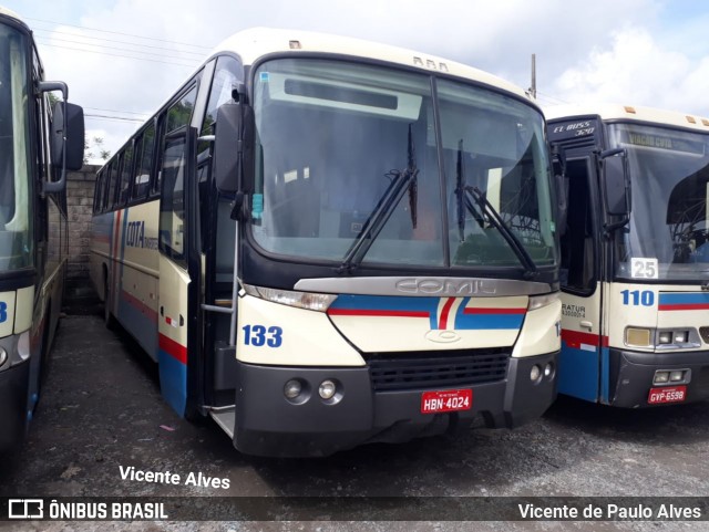 Viação Cota - Cota Transportes 133 na cidade de Matozinhos, Minas Gerais, Brasil, por Vicente de Paulo Alves. ID da foto: 6292891.