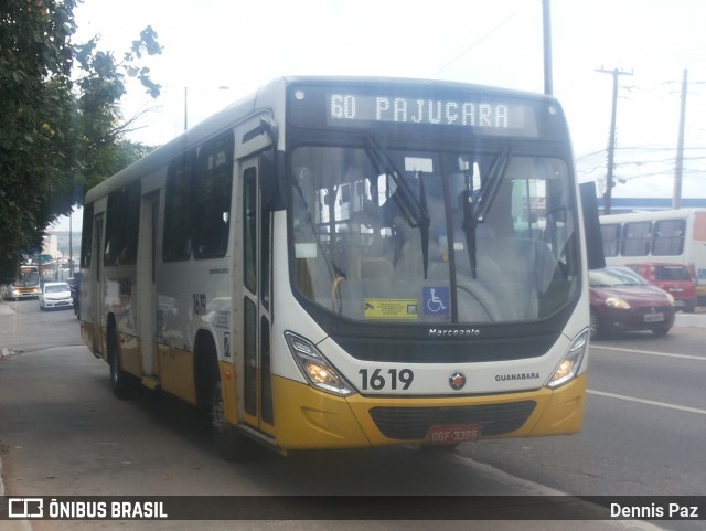 Transportes Guanabara 1619 na cidade de Natal, Rio Grande do Norte, Brasil, por Dennis Paz. ID da foto: 6291569.