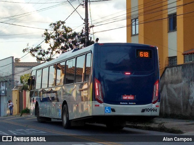 Viação Jardins 10994 na cidade de Belo Horizonte, Minas Gerais, Brasil, por Alan Campos. ID da foto: 6291630.