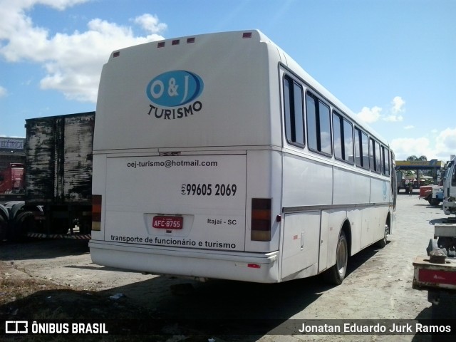 O&J Turismo 8755 na cidade de Itajaí, Santa Catarina, Brasil, por Jonatan Eduardo Jurk Ramos. ID da foto: 6293324.