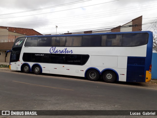 Claratur Turismo 1021 na cidade de Canindé, Ceará, Brasil, por Lucas Gabriel. ID da foto: 6258912.