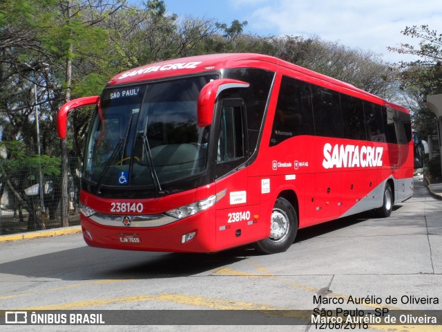 Viação Santa Cruz 238140 na cidade de São Paulo, São Paulo, Brasil, por Marco Aurélio de Oliveira. Número da foto: #6260918.