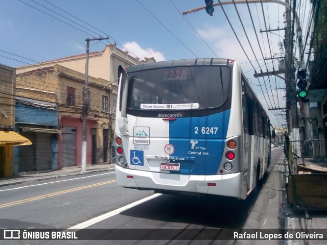 Transcooper > Norte Buss 2 6247 na cidade de São Paulo, São Paulo, Brasil, por Rafael Lopes de Oliveira. Número da foto: #6258725.