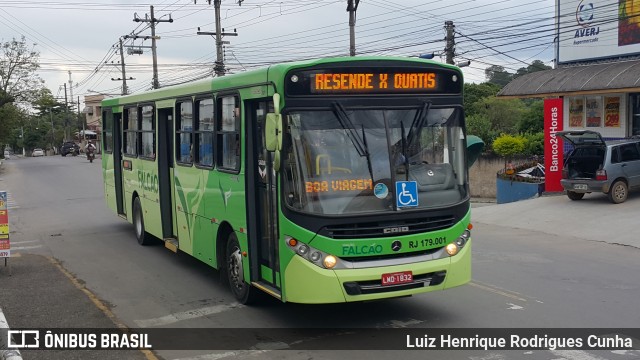 Viação Falcão RJ 179.001 na cidade de Quatis, Rio de Janeiro, Brasil, por Luiz Henrique Rodrigues Cunha. Número da foto: #6259065.