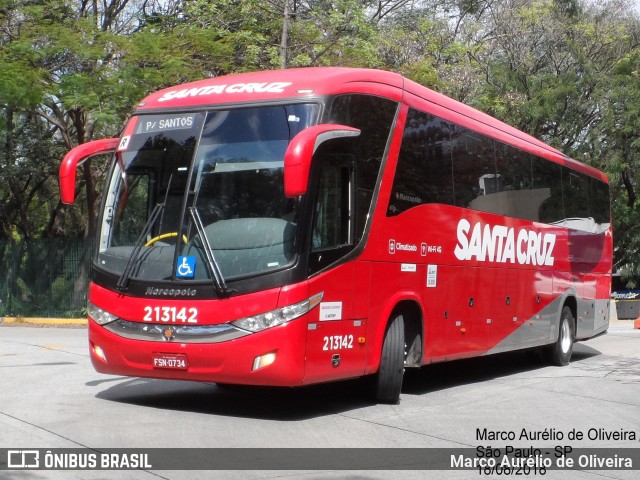 Viação Santa Cruz 213142 na cidade de São Paulo, São Paulo, Brasil, por Marco Aurélio de Oliveira. ID da foto: 6259385.