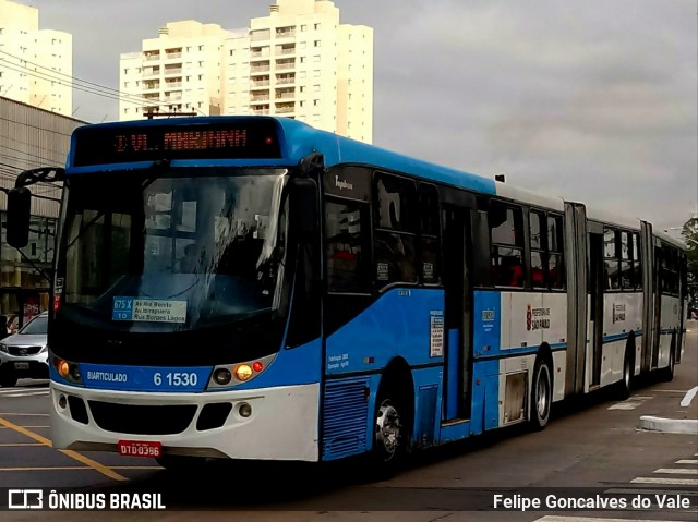 Viação Cidade Dutra 6 1530 na cidade de São Paulo, São Paulo, Brasil, por Felipe Goncalves do Vale. Número da foto: #6260243.