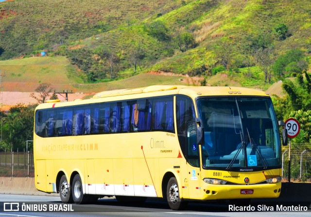 Viação Itapemirim 8881 na cidade de Aparecida, São Paulo, Brasil, por Ricardo Silva Monteiro. ID da foto: 6259957.